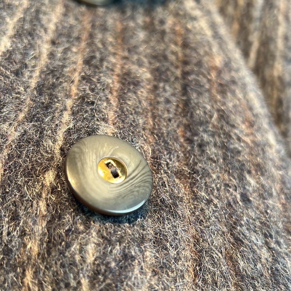 Woman’s Vtg Wool Grey Puffy Sleeves Size 2X Coat - Picture 3 of 14